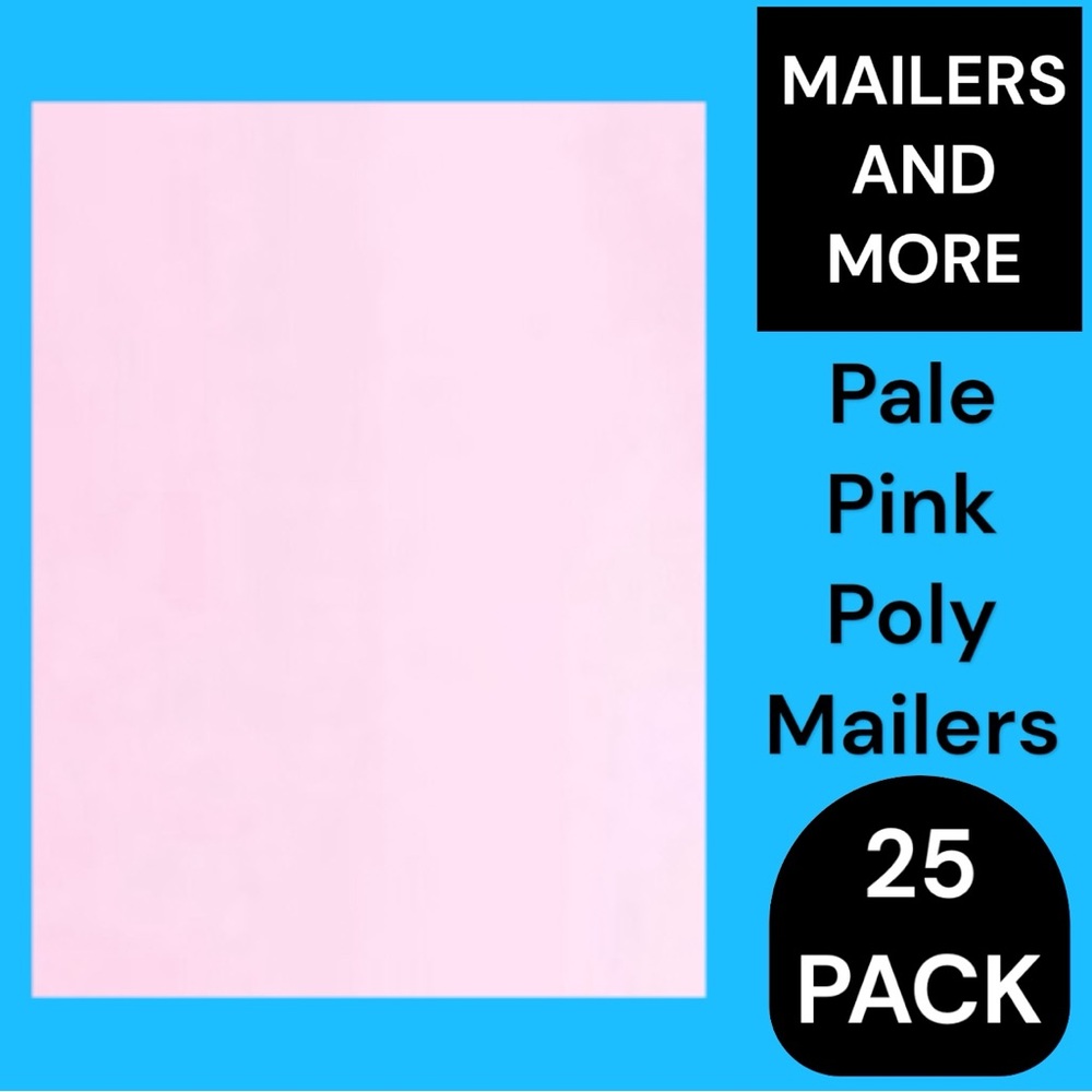 25 10X13 Pale Pink Poly Mailers PRICE IS FIRM - Picture 2 of 6